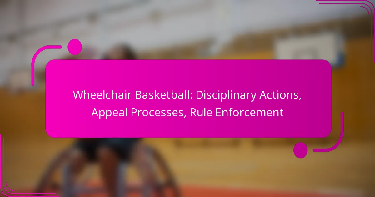 Wheelchair Basketball: Disciplinary Actions, Appeal Processes, Rule Enforcement