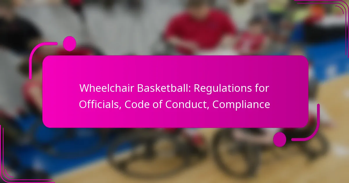 Wheelchair Basketball: Regulations for Officials, Code of Conduct, Compliance